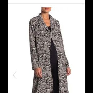 New Snake Print Trench Coat